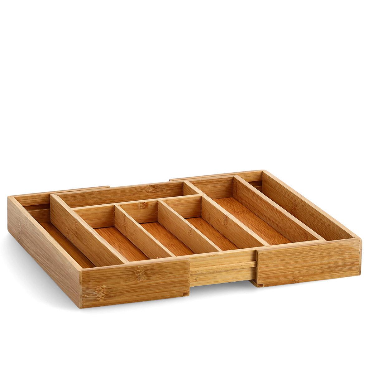 Besteckbox Bambus, natur - Naturfarben, Basics, Holz (33,5/29/5cm) - Zeller Present