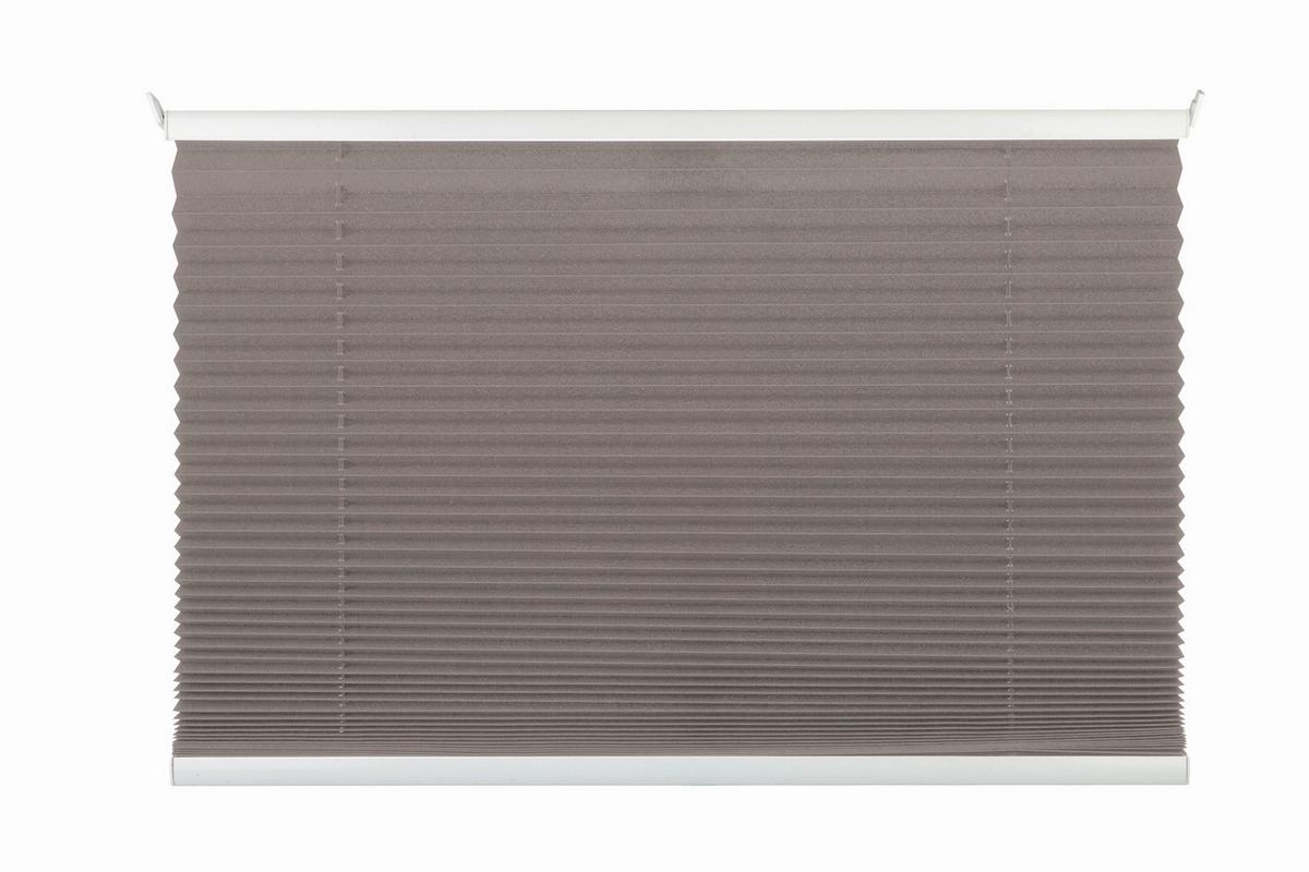 Plissee Free Taupe B: 80 cm - Taupe, KONVENTIONELL, Textil (80/130cm) - Homeware
