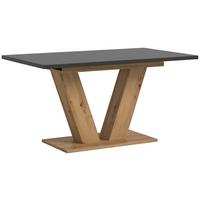 Ausziehtisch Marlon 150 Az Grau/Artisan, B: 150-190 cm - Eiche Artisan/Grau, Trend, Holzwerkstoff (150-190/90/76cm)