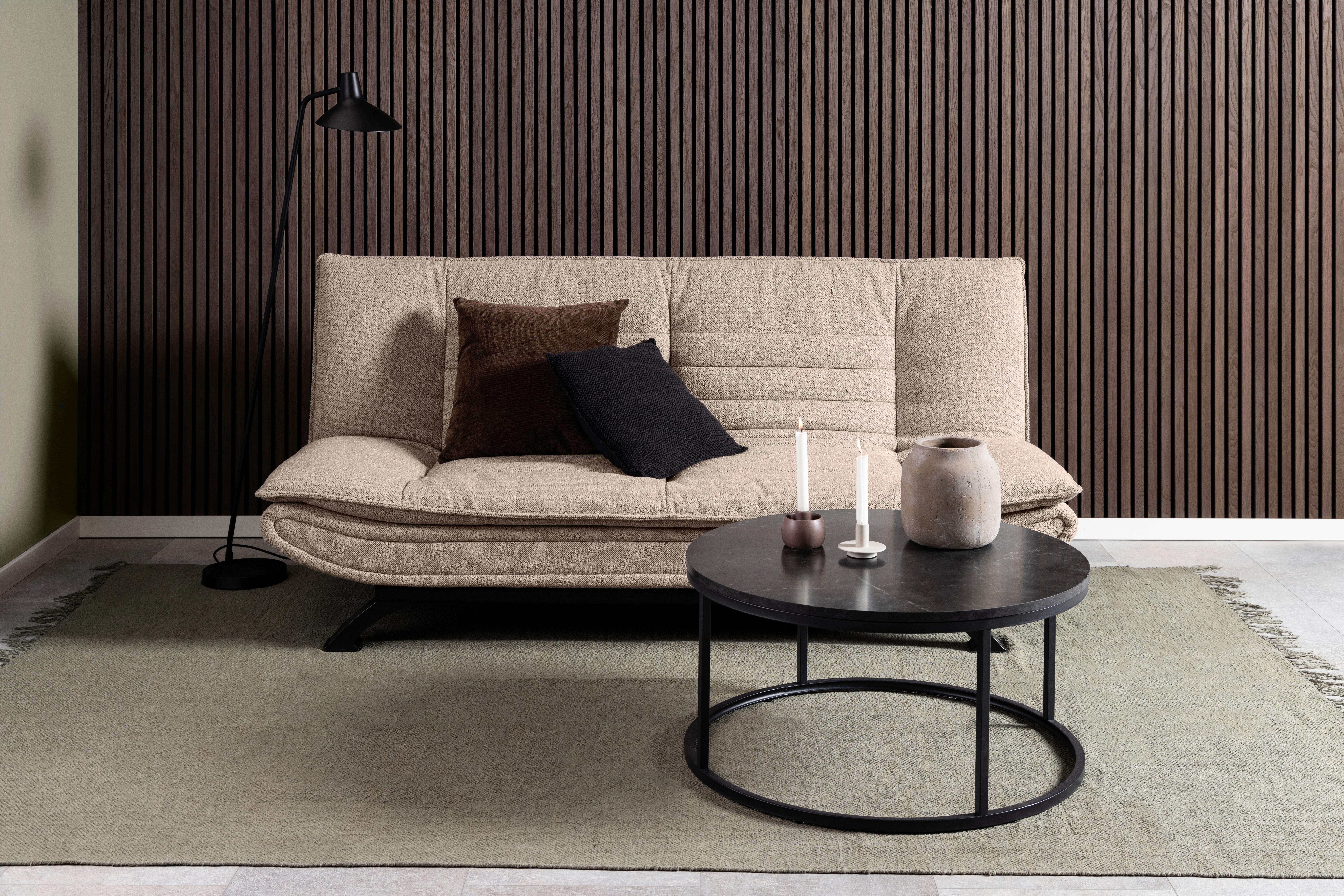 Couchtisch Spiro 0000098861 - Schwarz, Design, Holzwerkstoff/Metall (80/80/40cm) - Livetastic
