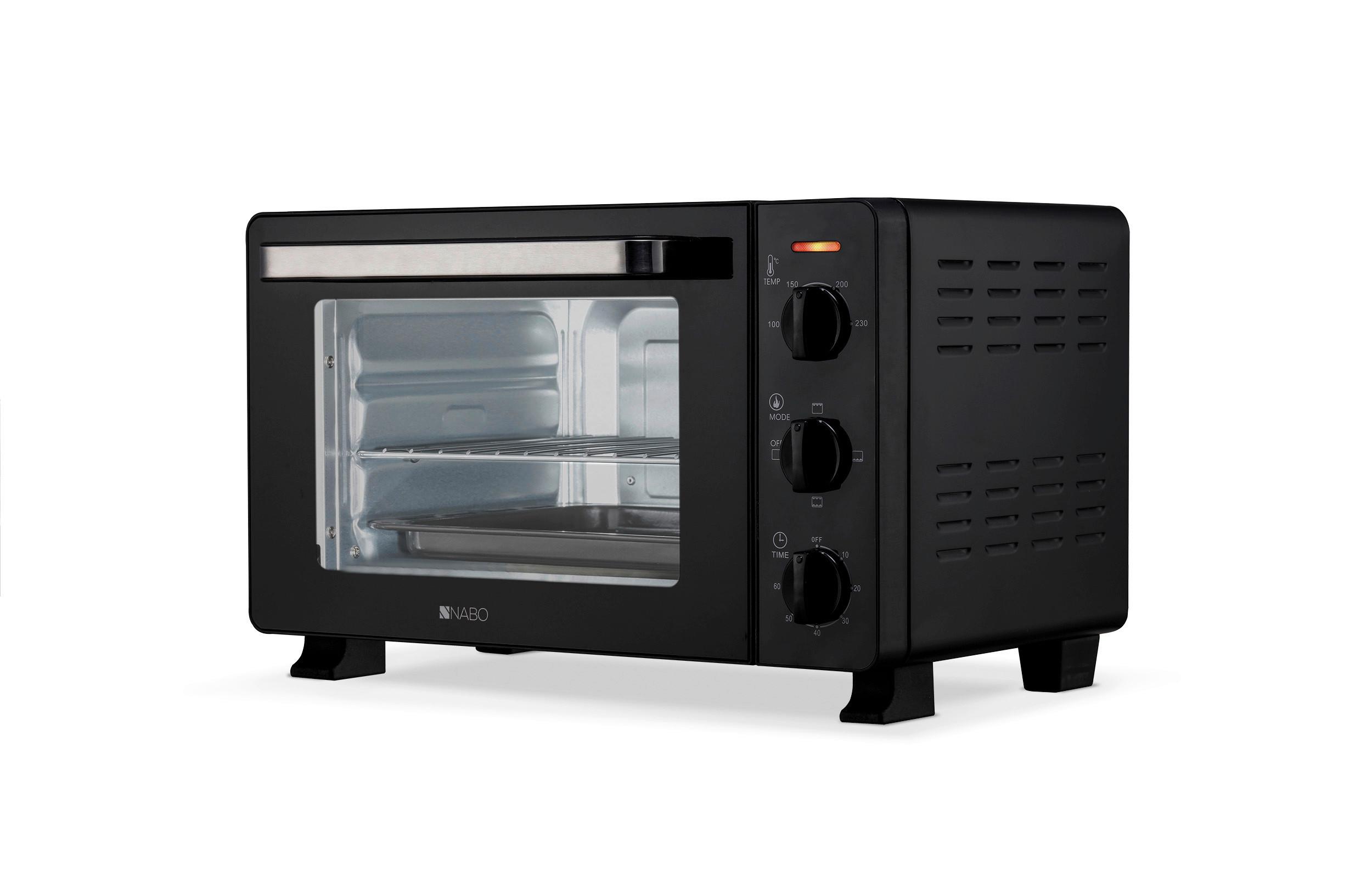 Minibackofen Nabo Bm 1600 - Schwarz, Basics, Metall (43,5/34/27,5cm) - Nabo