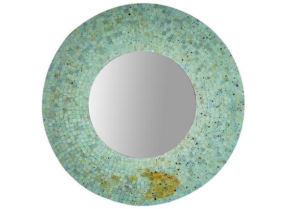Wandspiegel Mosaik Ø 76 cm Grün - Grün, MODERN, Glas/Holzwerkstoff (76/10cm) Wandspiegel Mosaik Ø 76 cm Grün - Grün, MODERN, Glas/Holzwerkstoff (76/10cm)