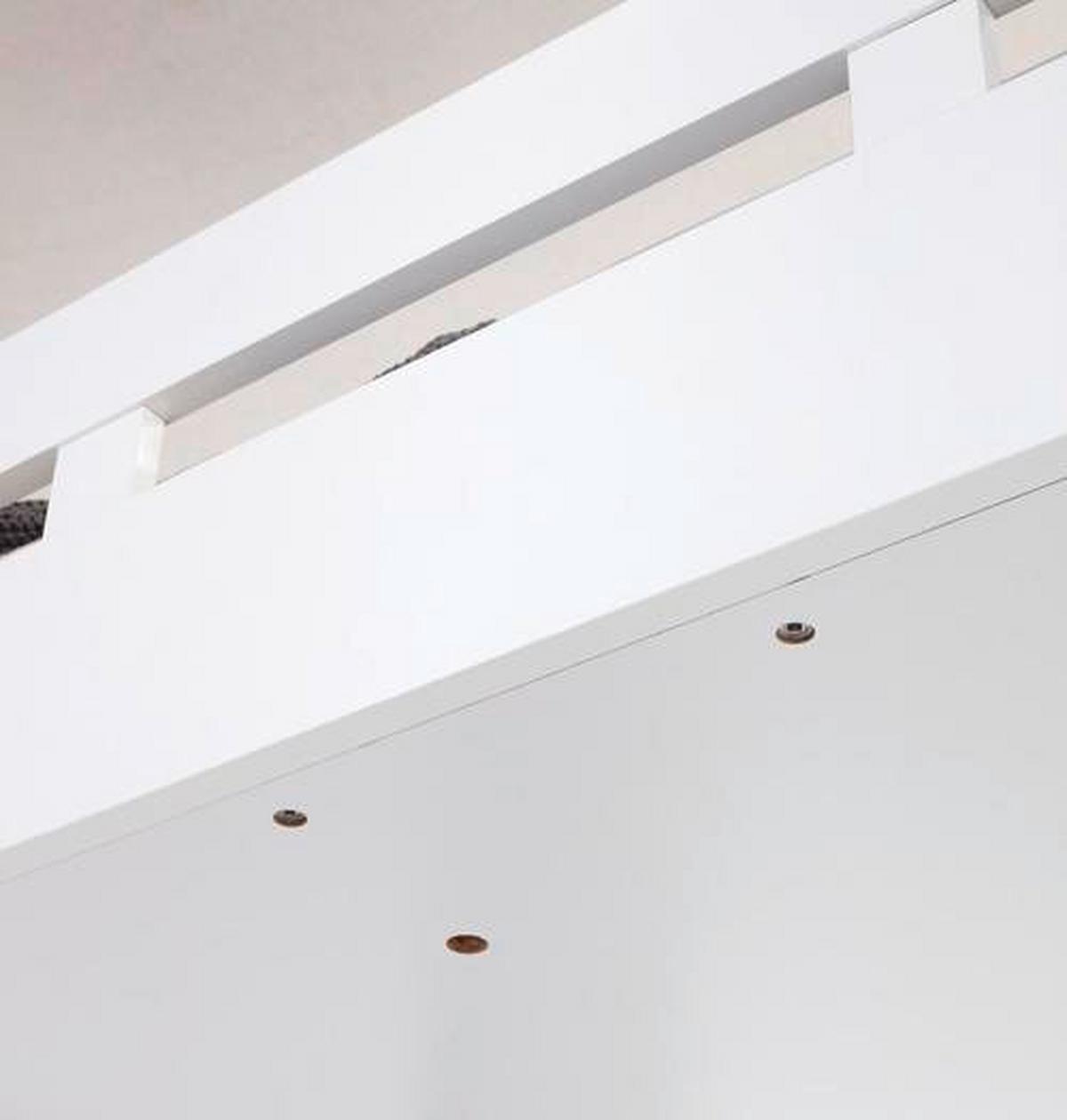Stauraumbett Max 90x200 - Eichefarben/Weiß, KONVENTIONELL, Holzwerkstoff (269/180/115cm)