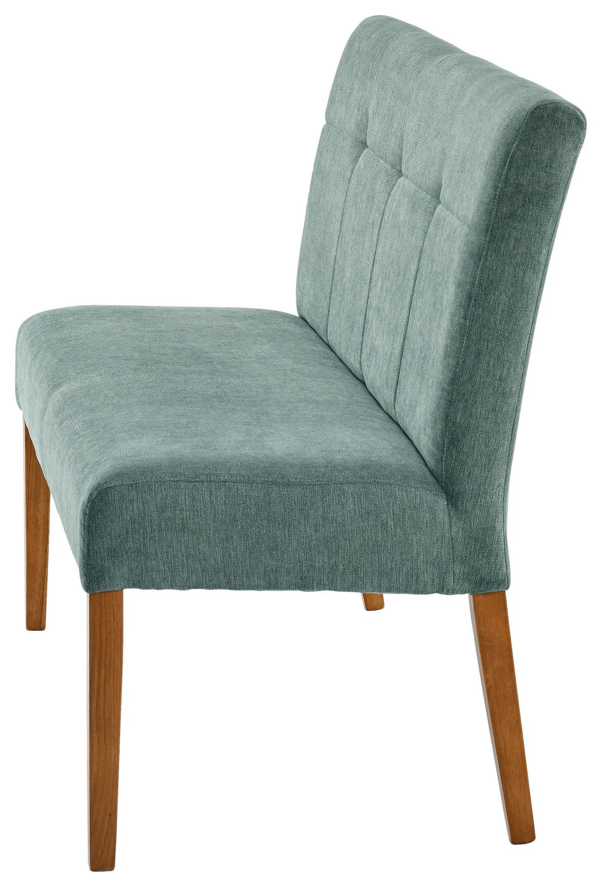 Sitzbank Damla Mintgrün/eichefarben B: 137 Cm - Eichefarben/Mintgrün, KONVENTIONELL, Holz/Textil (137/92/66cm) - Cantus