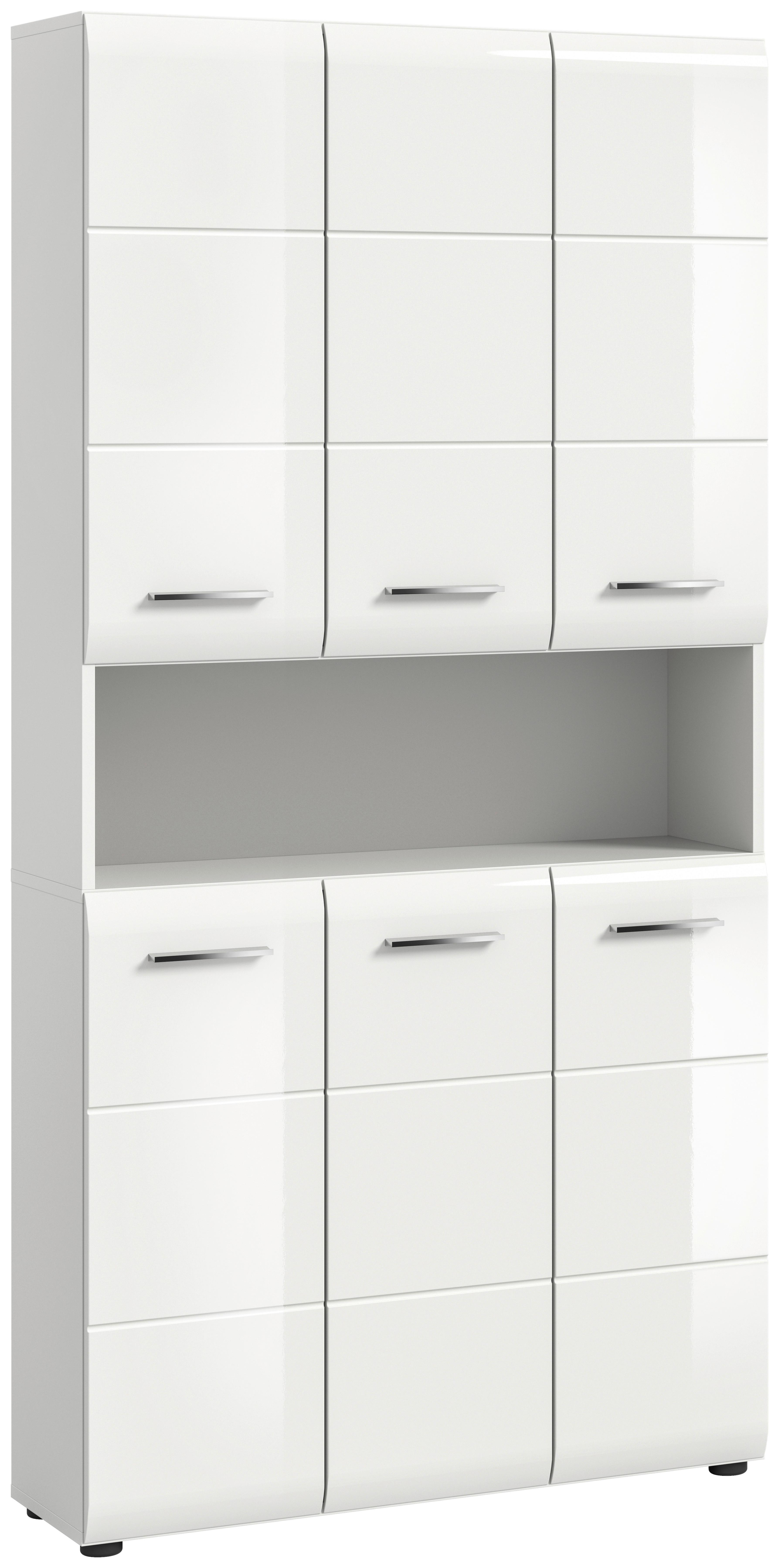 Hochschrank Ice Weiß Hg B: 90 cm