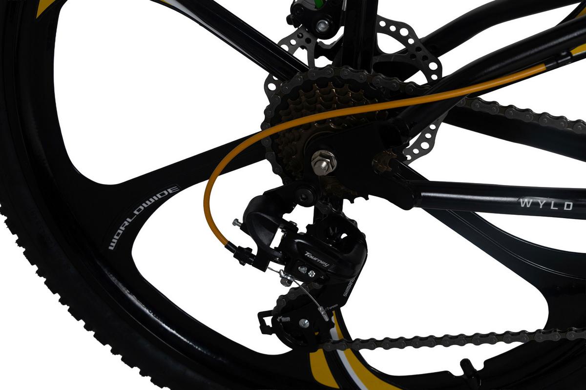 WYLD Mountainbike Fully schwarz/Gelb - Schwarz, LIFESTYLE, Metall