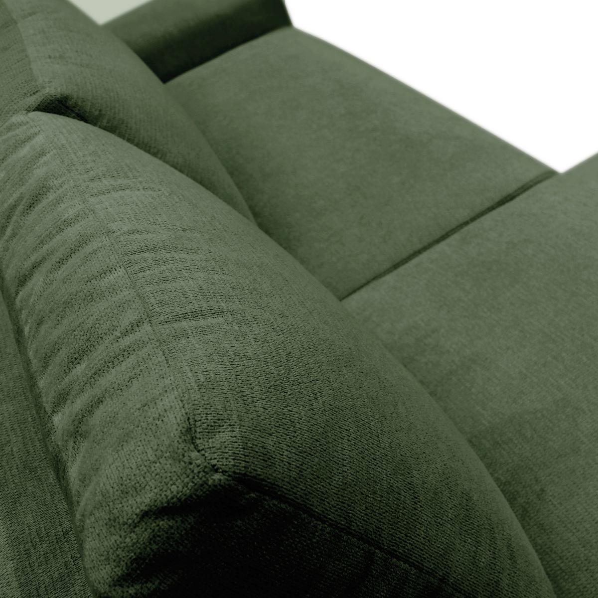 Ecksofa Velo Grün S: 160x250 cm - Schwarz/Grün, Design, Textil (160/250cm) - MID.YOU