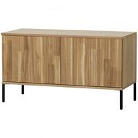 LOWBOARD Gravure Naturfarben B: 100cm - Schwarz/Naturfarben, Design, Holz (100/56/44cm) - Livetastic