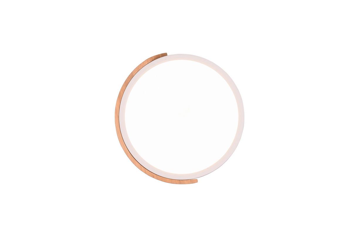 LED-Deckenleuchte R67201131 Jano - Braun/Weiß, Basics, Holz/Kunststoff (31,5/3,5cm)