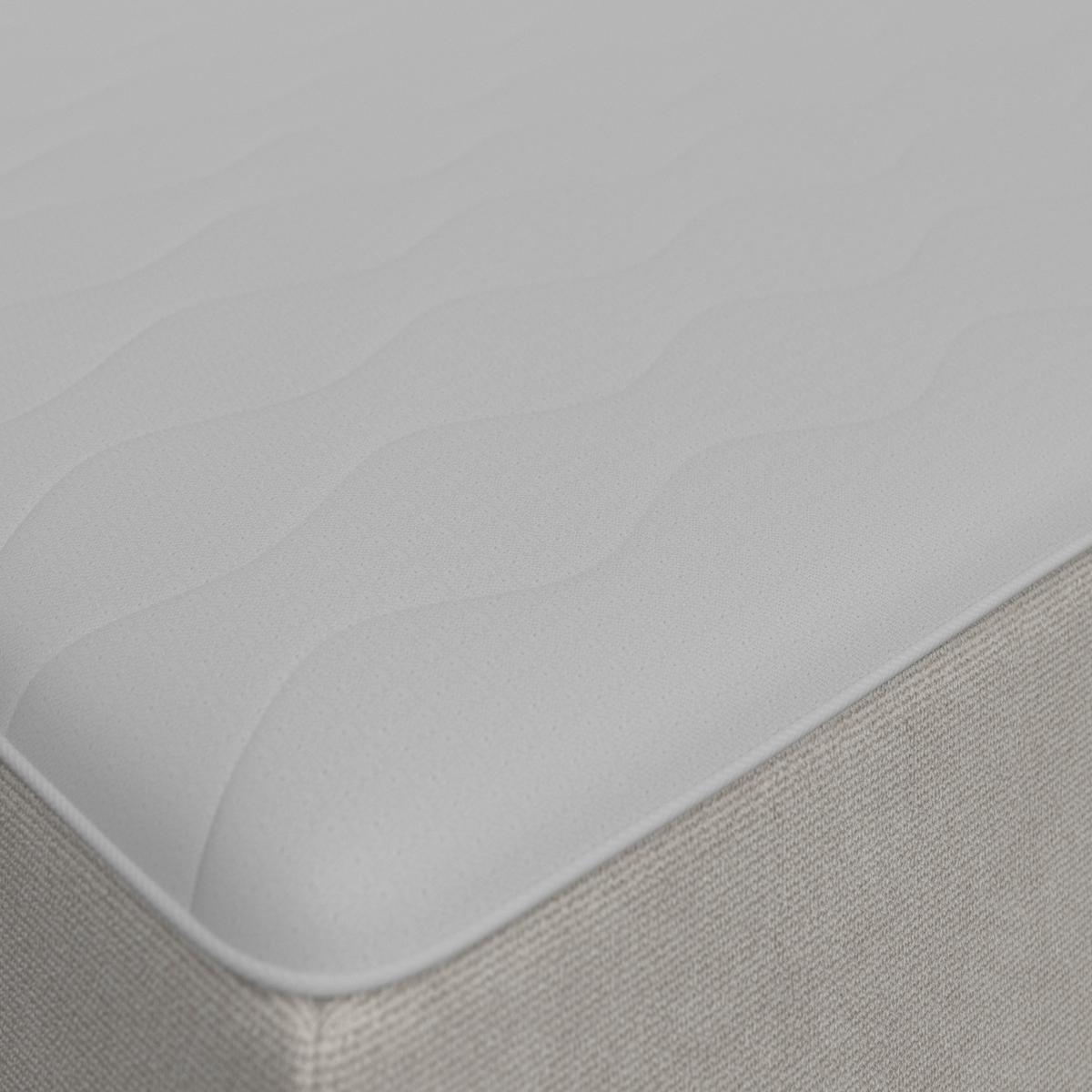 Boxspringová postel ACE 120x200, světle šedá - černá/světle šedá, Moderní, dřevo/textil (120/200cm) - Bessagi Home