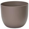 Übertopf Taupe D: 40 cm Rund - Taupe, Basics, Kunststoff (40/32,5cm)