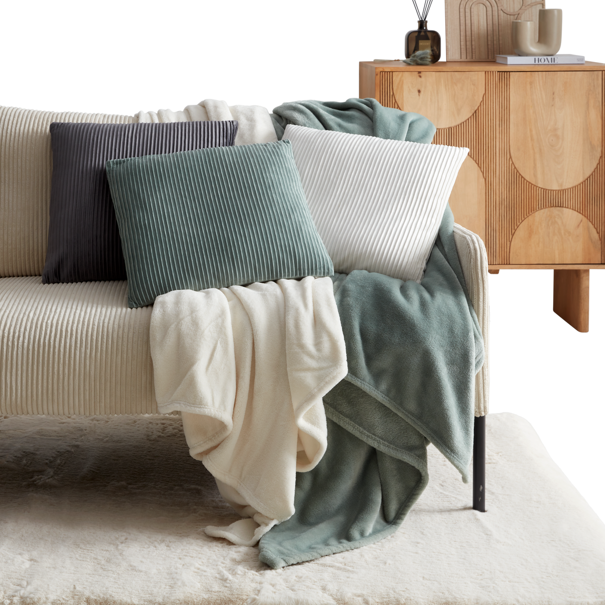 Dekoračný vankúš Melania, 45/45cm, béžová - béžová, Romantik / Landhaus, textil (45/45cm) - Modern Living