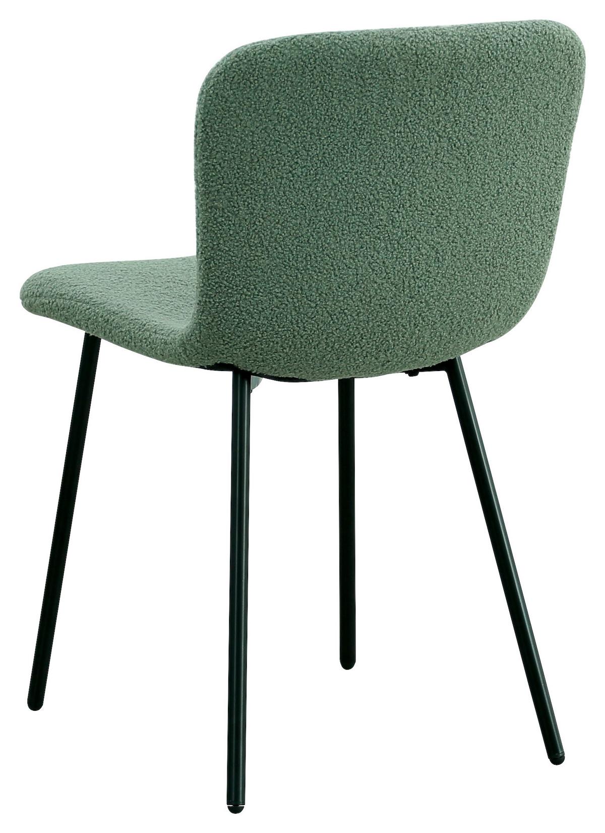 ŽIDLE TEDDY - černá/mátově zelená, Design, kov/textil (44/79/51cm) - Mömax