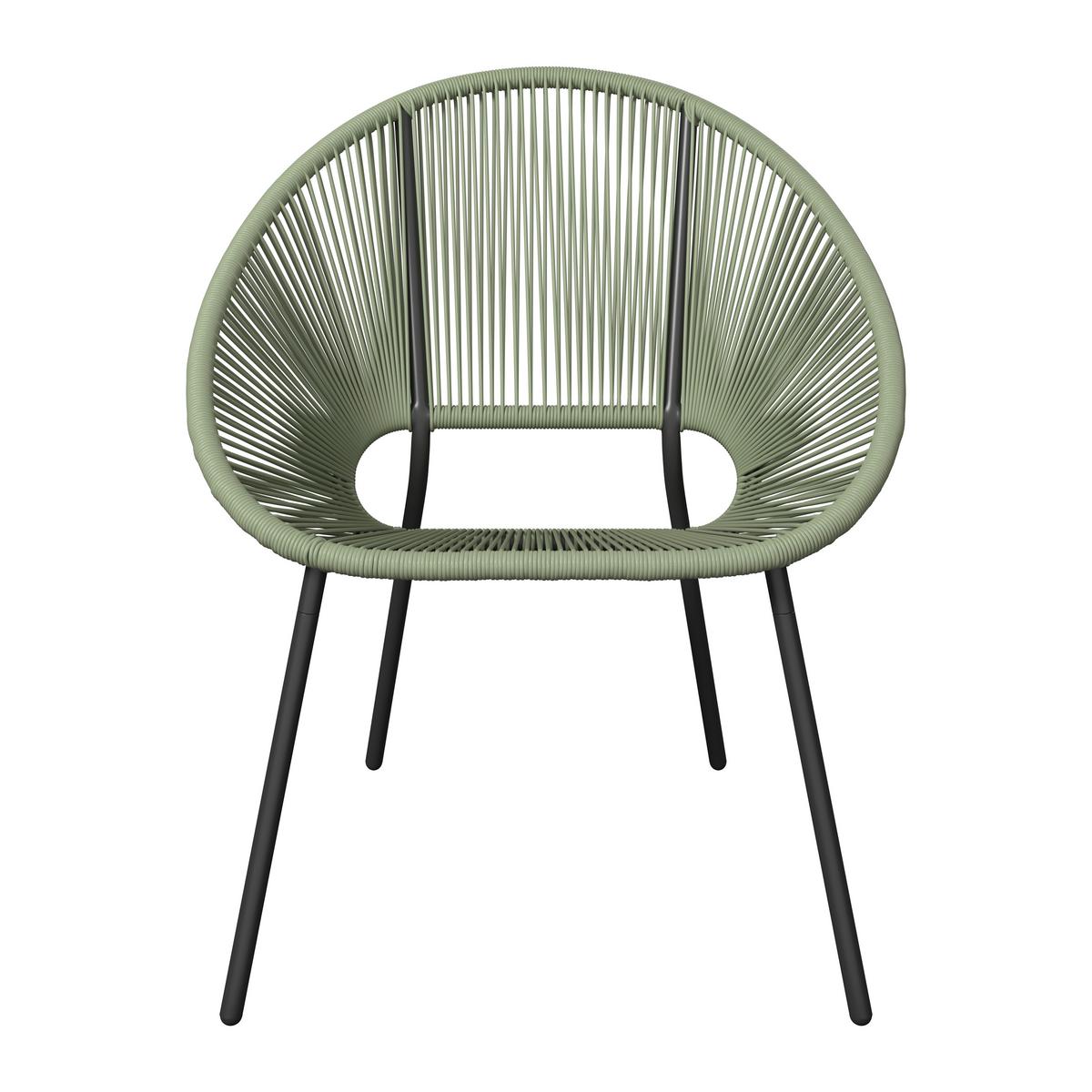 Loungesessel Sun - Schwarz/Grau, MODERN, Kunststoff/Metall (69/82/68cm) - Beldano