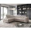 Ecksofa Ferucce Beige S: 200x276 cm - Beige/Schwarz, Design, Textil (200/276cm) - MID.YOU
