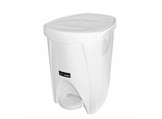 Treteimer Weiß 6 Liter - Weiß, KONVENTIONELL, Kunststoff (6l) - Plast 1 Treteimer Weiß 6 Liter - Weiß, KONVENTIONELL, Kunststoff (6l) - Plast 1