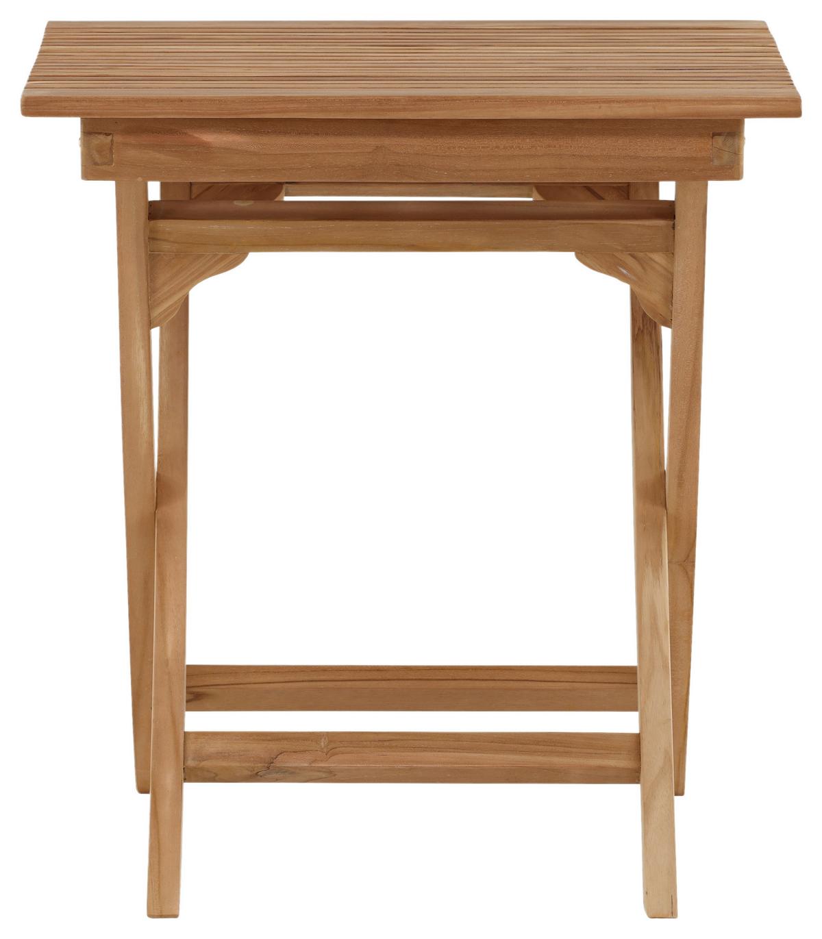 Gartentisch Klappbar Ghana Teakholz L 70 Cm - Teakfarben, KONVENTIONELL, Holz (70/70/75cm) - Gardenson