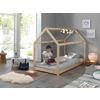 Hausbett Cabane 90x200 Cm Kiefer Echtholz Natur - Kieferfarben, MODERN, Holz (90/200cm) - MID.YOU