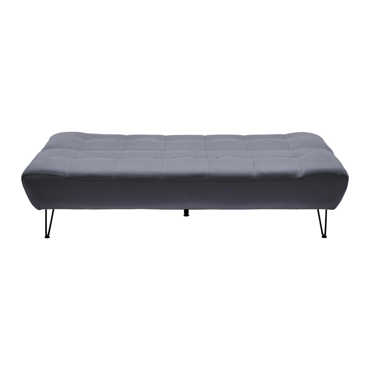 Rozkladacia pohovka GELI - čierna/tmavosivá, Modern, kov/drevo (192/88/97cm) - P & B