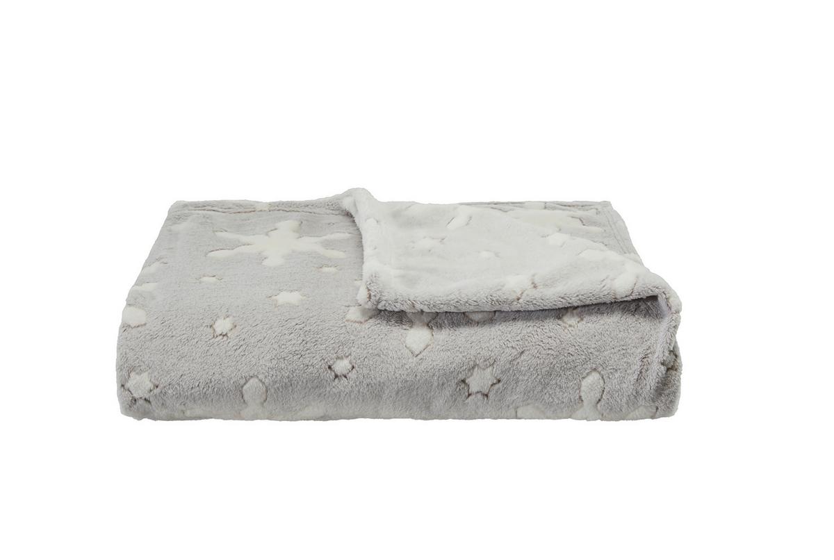 Kuscheldecke Bergen - Silberfarben, ROMANTIK / LANDHAUS, Textil (150/200cm) - James Wood