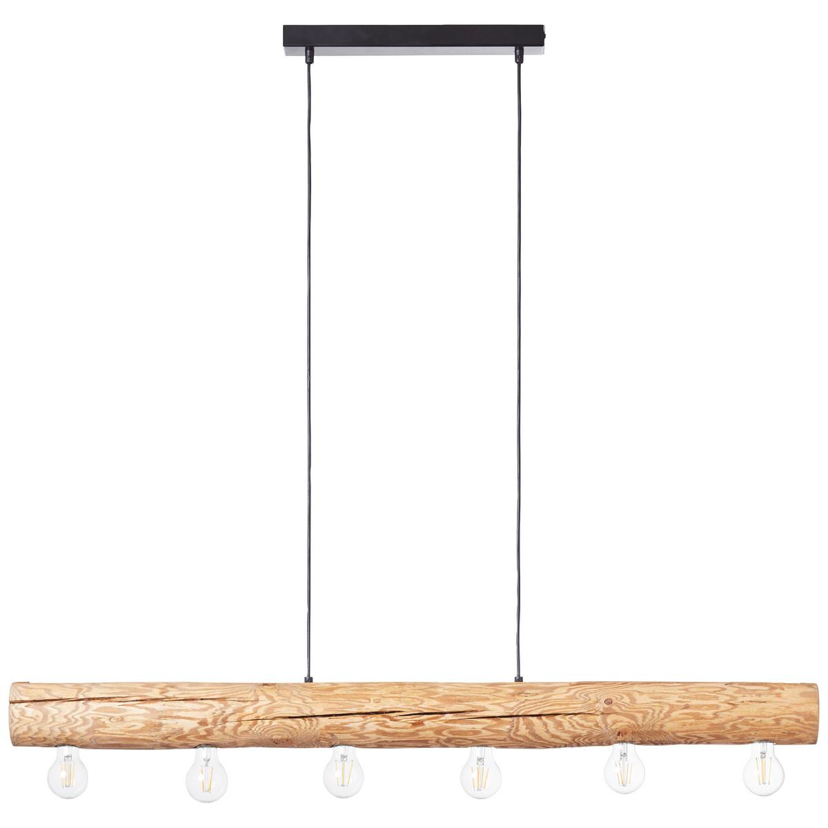 Hängeleuchte 99433/35 Trabo - Kieferfarben, Natur, Holz/Metall (105/70/115cm) - Brilliant