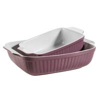 Backformenset Kitchen Time Rechteckig 2er-Set - Beere, Basics, Keramik (37/30,5/15,5cm) - Mäser