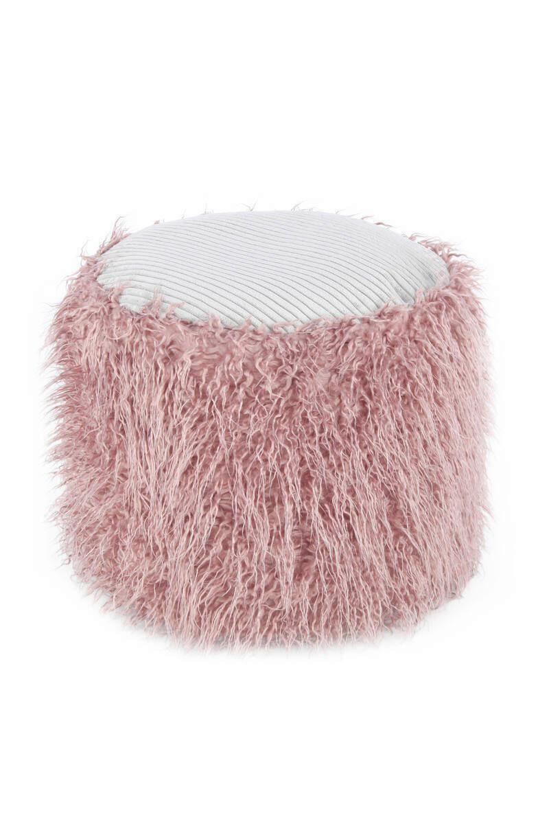 Pouf Kunststoff Rosa Dxh: 45x38 Cm - Rosa, Basics, Kunststoff (45/38/45cm) - Kayoom