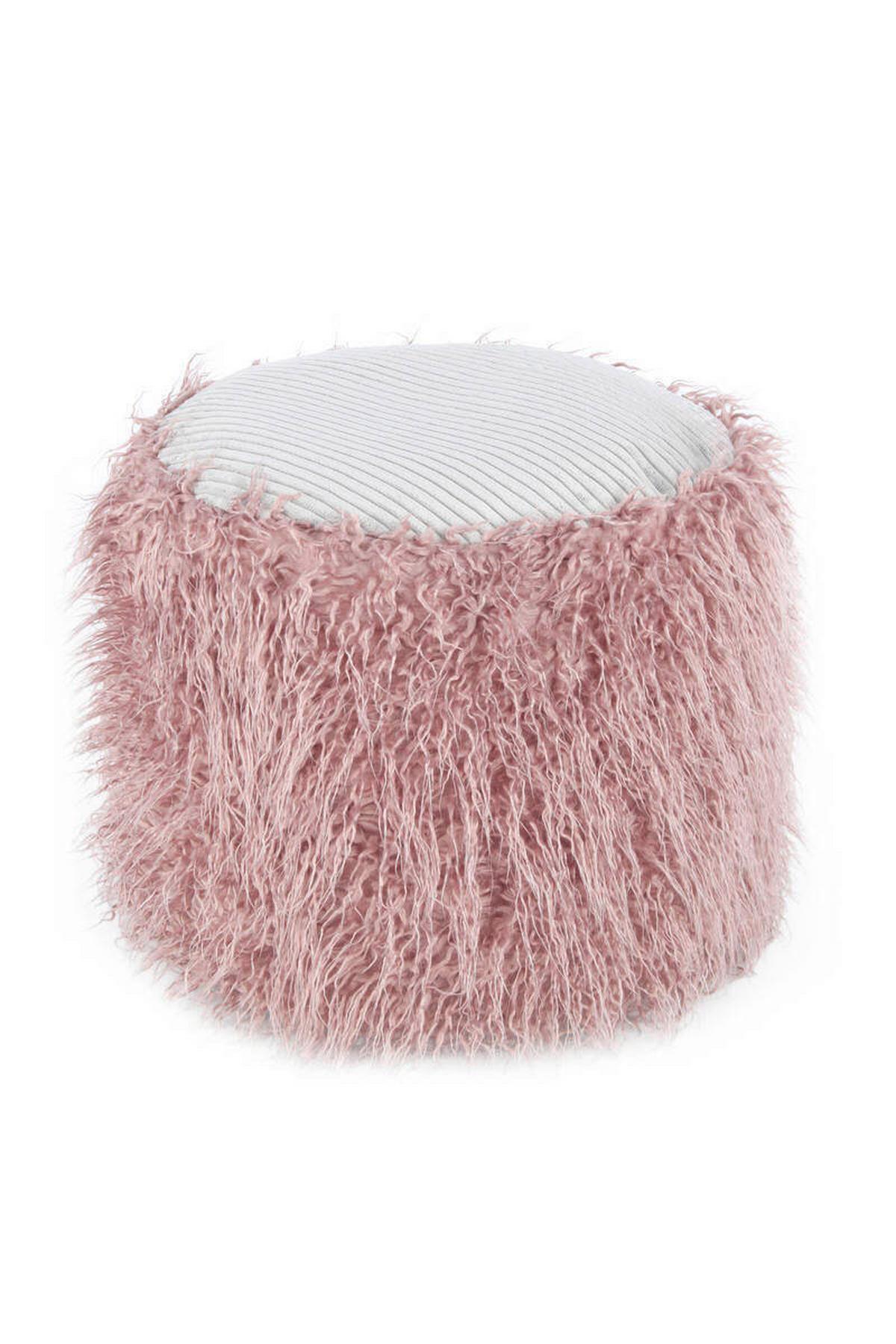 Pouf Kunststoff Rosa Dxh: 45x38 Cm - Rosa, Basics, Kunststoff (45/38/45cm) - Kayoom