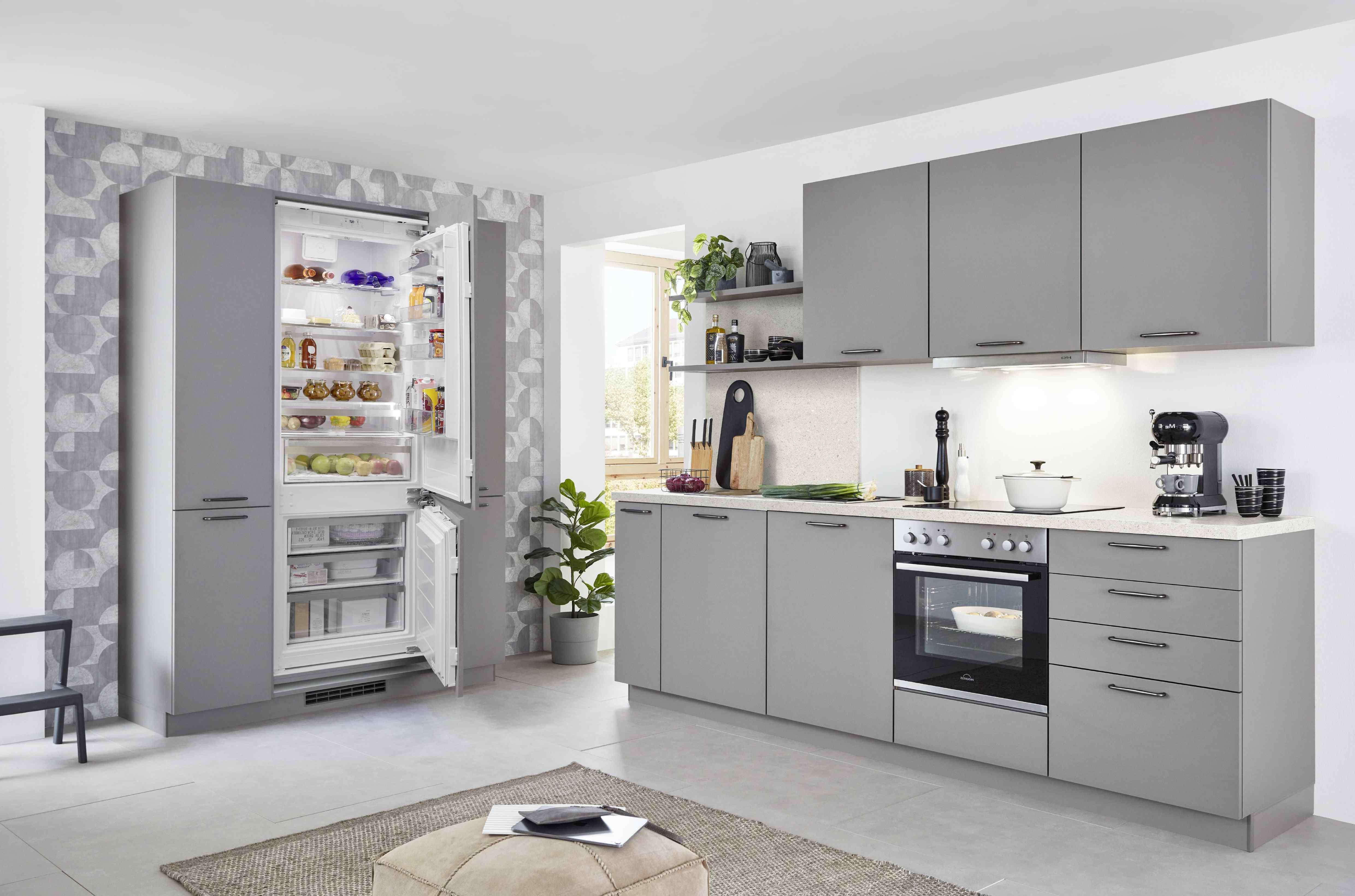 Einbauküche Taupegrau Planbar In Taupegrau - Taupe/Grau, MODERN, Holzwerkstoff - Vertico