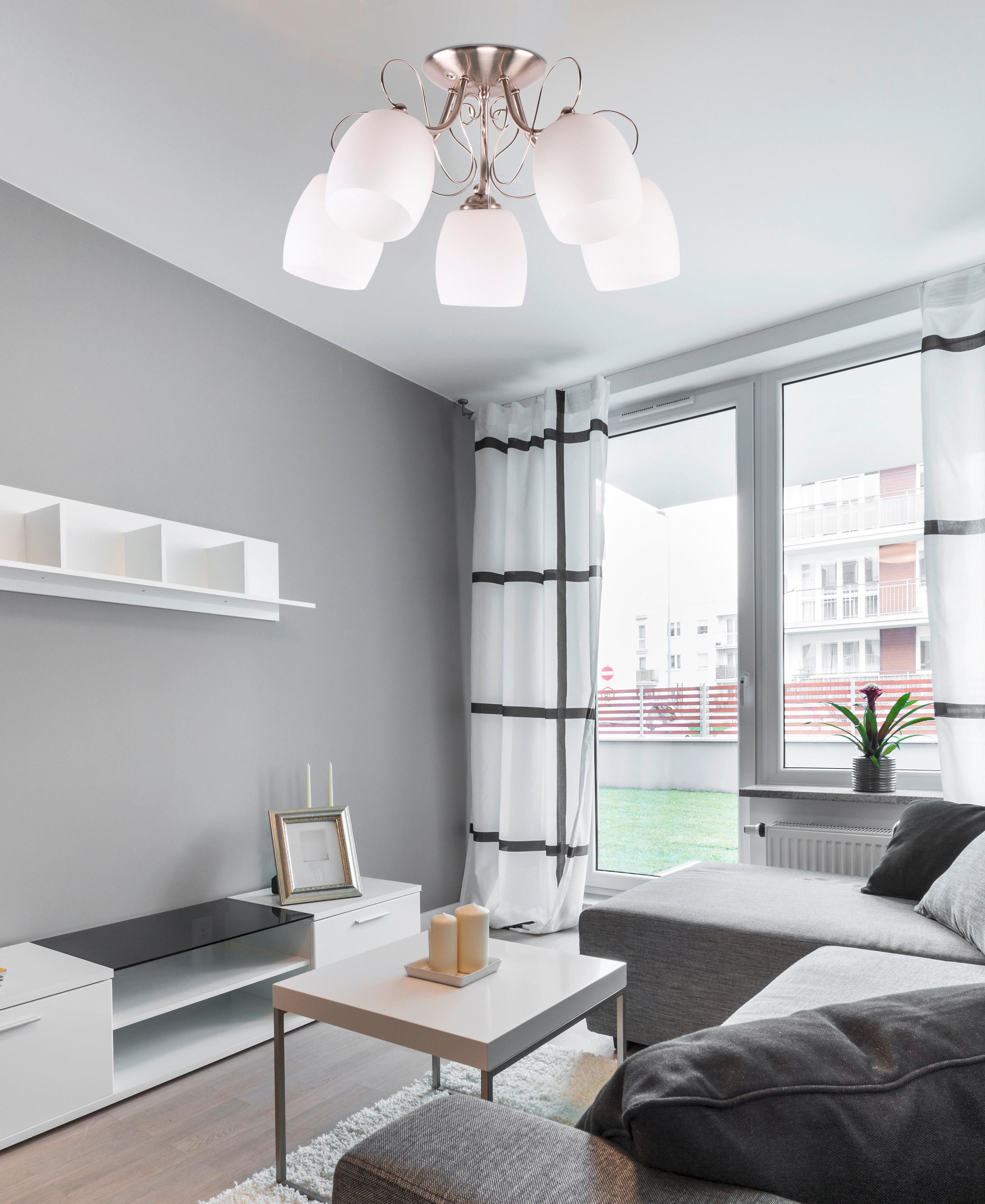 Deckenleuchte 35-79251 - Weiß, KONVENTIONELL, Metall (56/56/28cm)