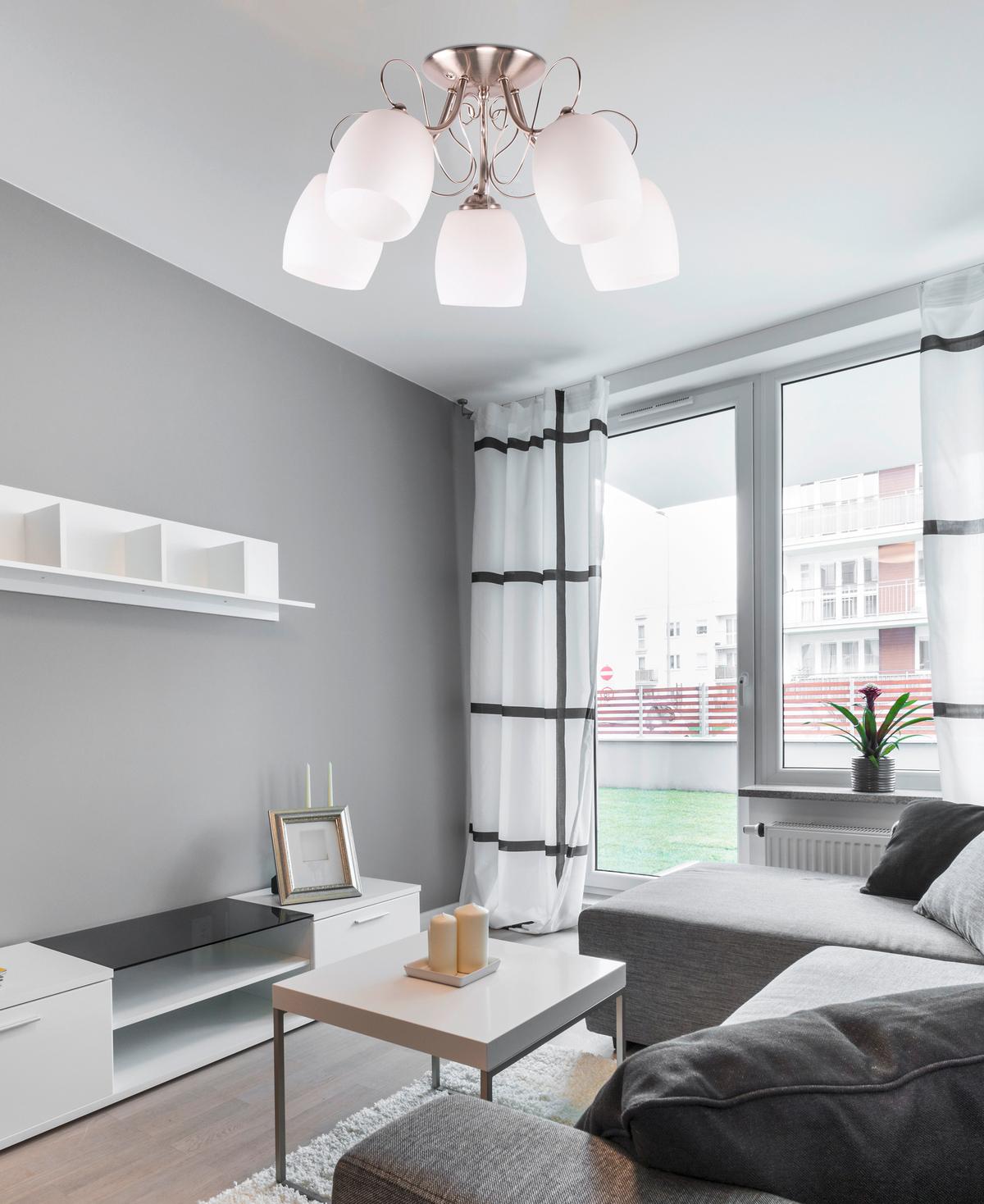 Deckenleuchte 35-79251 - Weiß, KONVENTIONELL, Metall (56/56/28cm)