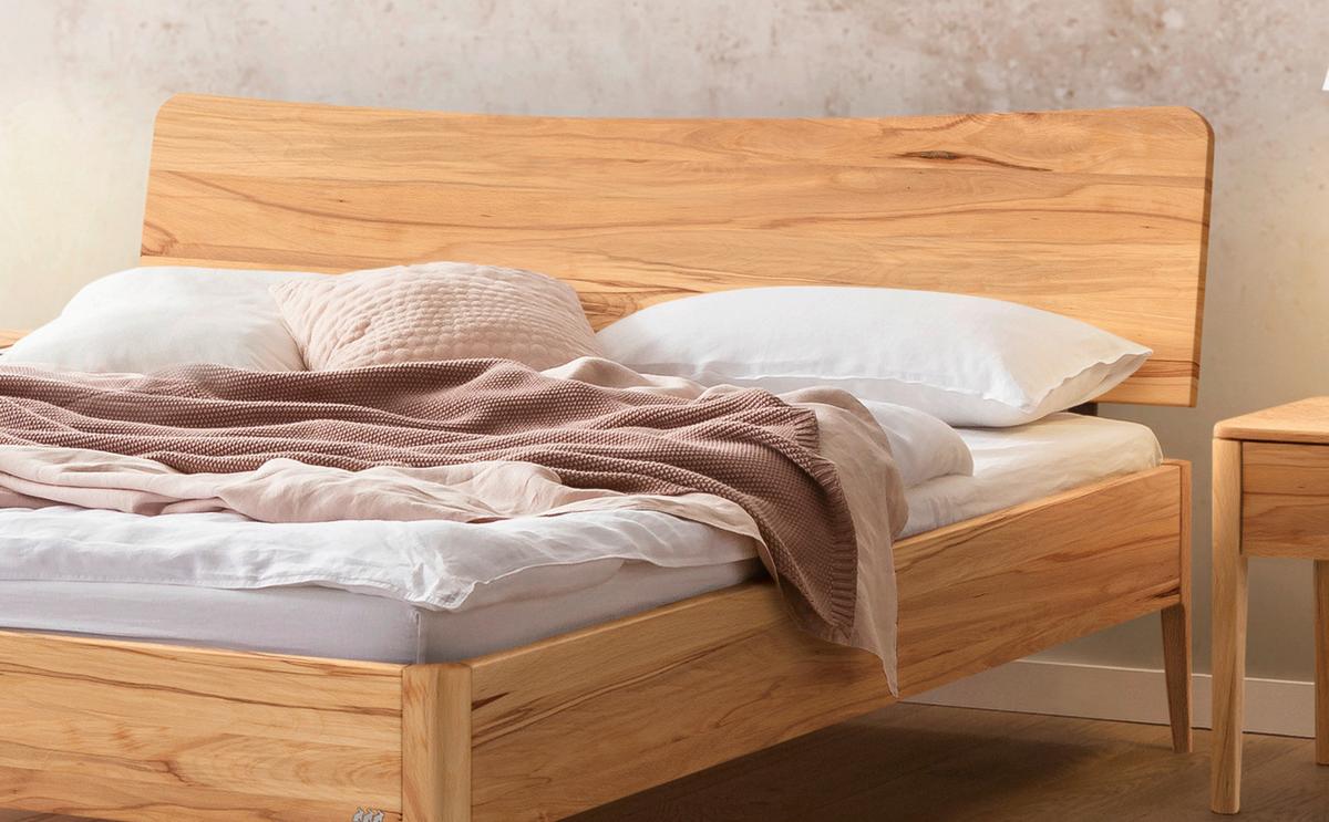 Bett Spezia Buchefarben Lf: 140x200 Cm - Buchefarben, KONVENTIONELL, Holz (140/200cm) - Hasena