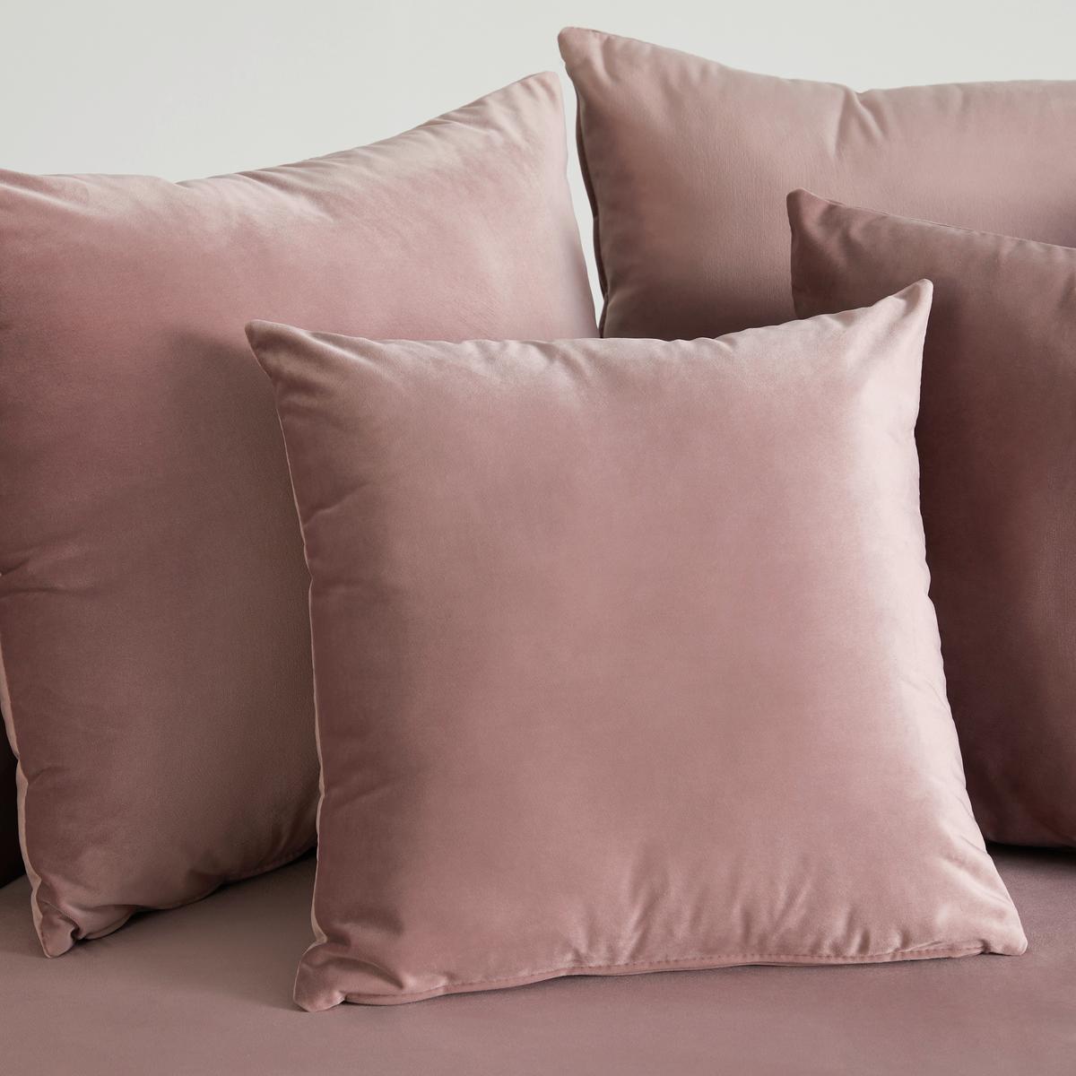 Okrúhla pohovka s vankúšmi ELENA, ružová - čierna/ružová, Modern, drevo/textil (130/65/140cm) - Bessagi Home