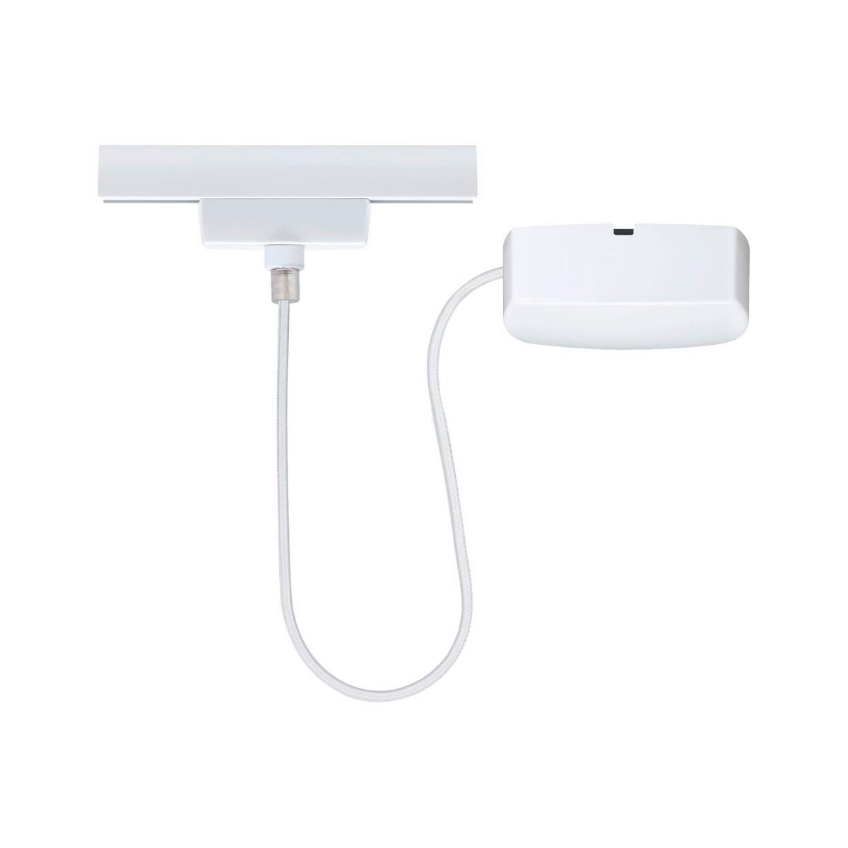 Schienensystem-Einspeiser 95644 Urail Einspeisung Sw - Perlmutt/Weiß, Basics, Metall (16,5/100cm) - Paulmann
