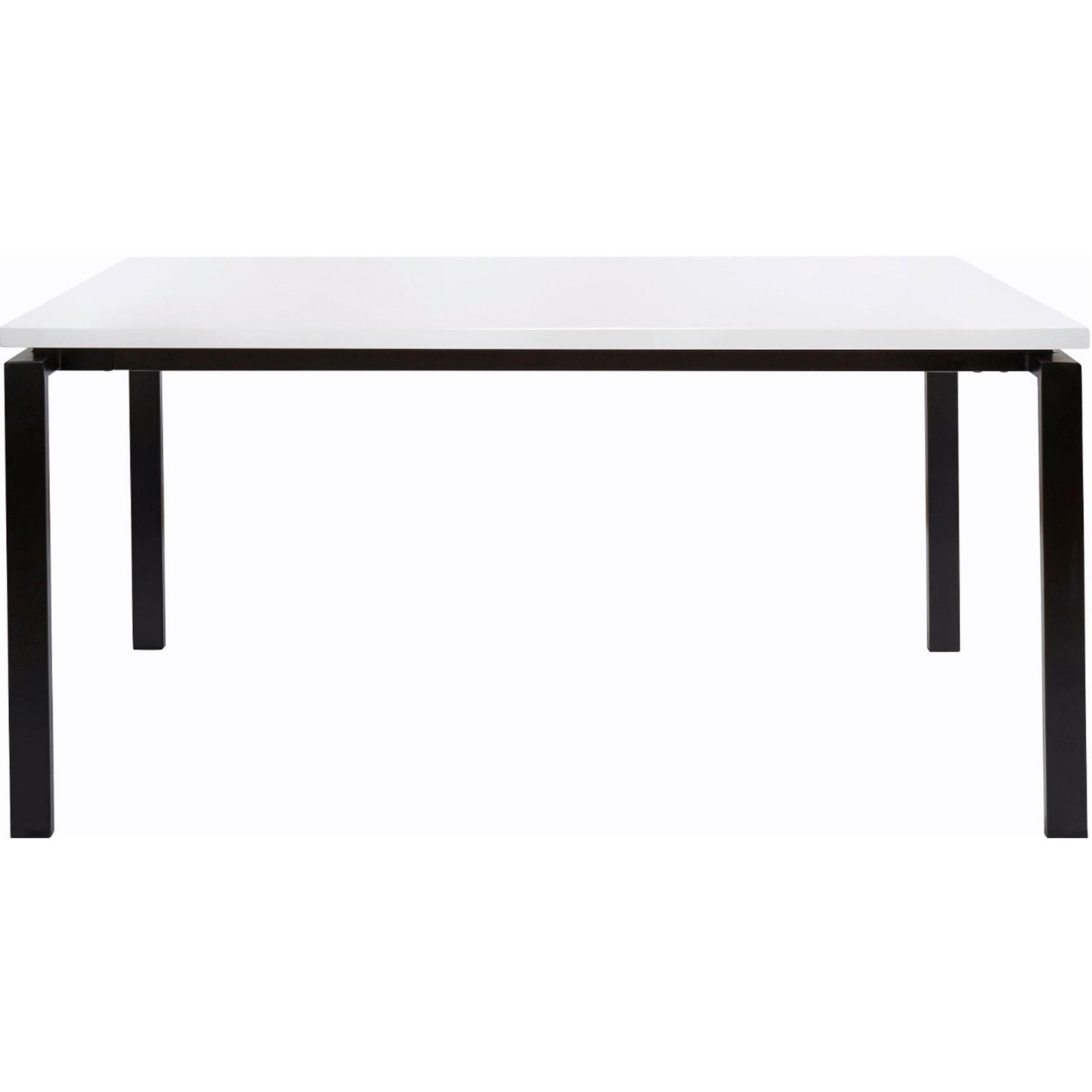 Esstisch Sabine Schwarz/Weiß L: 160cm - Schwarz/Weiß, Design, Holzwerkstoff/Metall (160/90/75cm) - MID.YOU