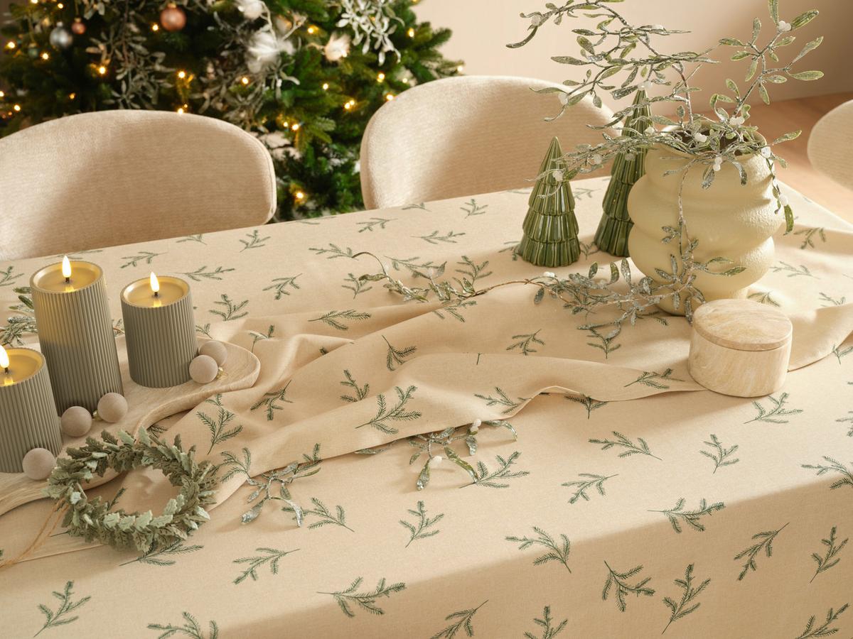 UBRUS JOHANNA - zelená/béžová, textil (140/240cm) - Mömax