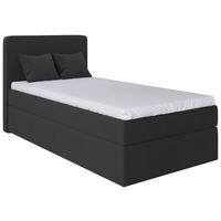 Boxbett Jubi 90-A - Anthrazit/Schwarz, KONVENTIONELL, Holz/Textil (90/200cm)
