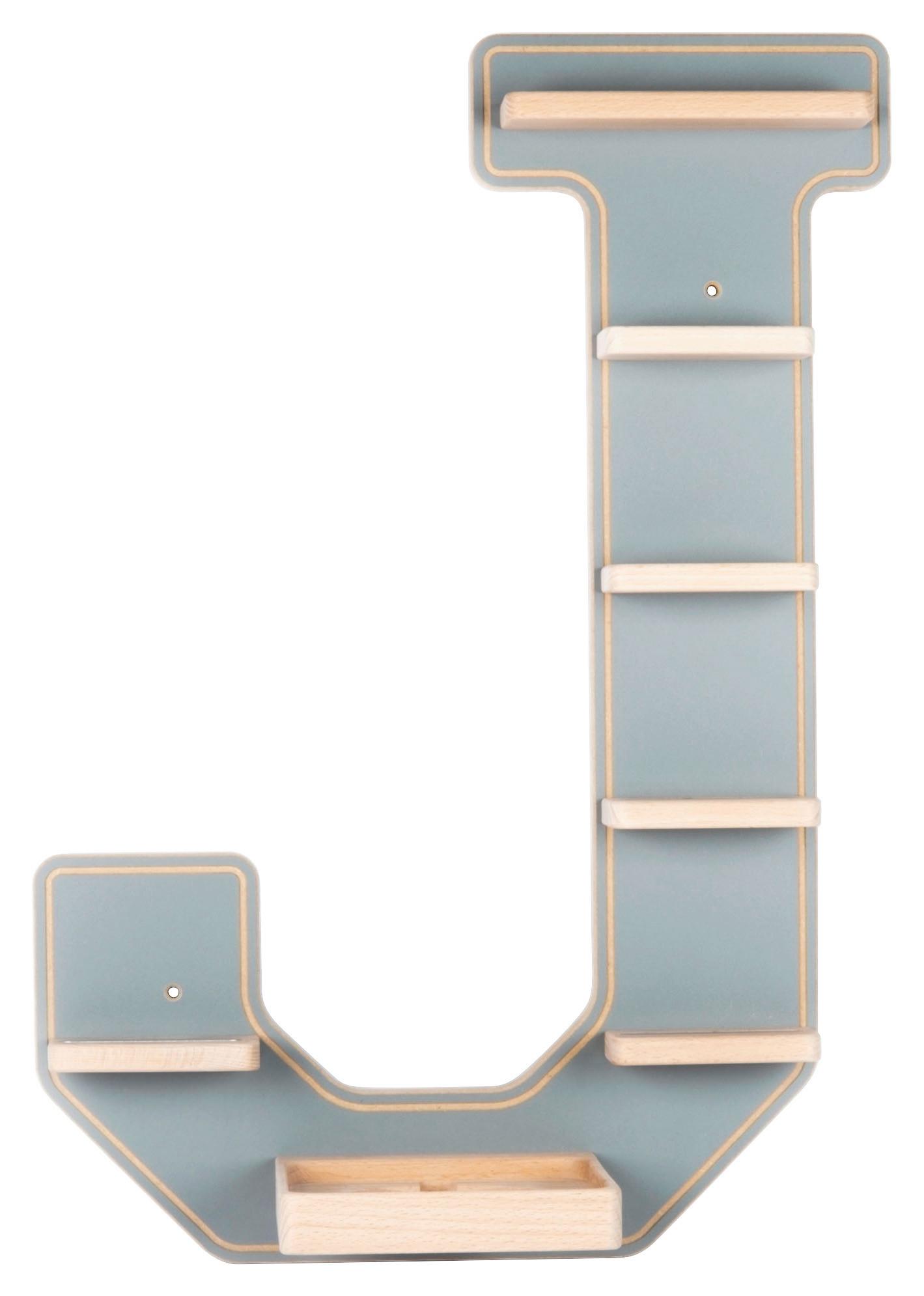 Kinderregal Boarti Grau B: 37 Cm - Grau, MODERN, Holzwerkstoff (37/54/19cm) - MID.YOU