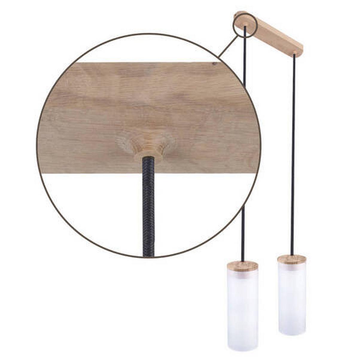 Hängeleuchte 8533219 Barrel 2 - Natur, Holz (30/100cm)