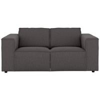 2-sitzer-sofa Dice Dunkelgrau - Dunkelgrau/Schwarz, MODERN, Textil (185/80/102cm) - MID.YOU