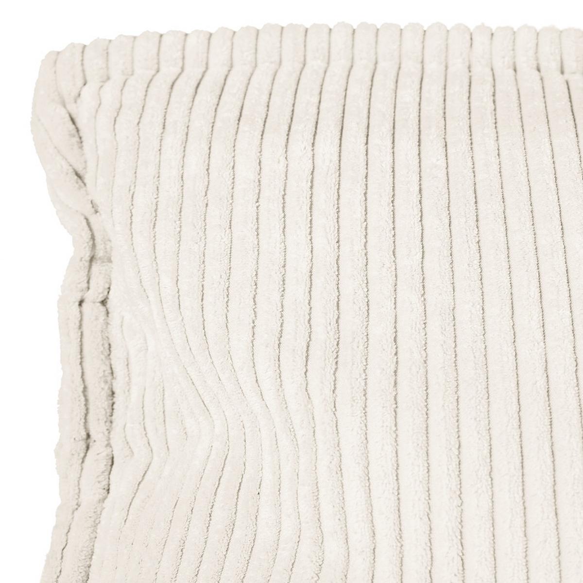 Rückenkissen Cordy, Weiß B: 83 Cm - Weiß, MODERN, Textil (83/25/42cm) - Trendmanufaktur