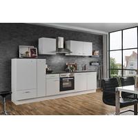 Küchenblock White-Classic - Graphitfarben/Weiß, KONVENTIONELL, Holzwerkstoff (310cm) - Menke