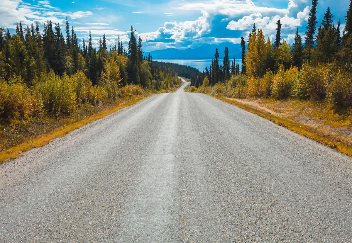 Fototapete Atlin Road - Natur, Papier (368/254cm)