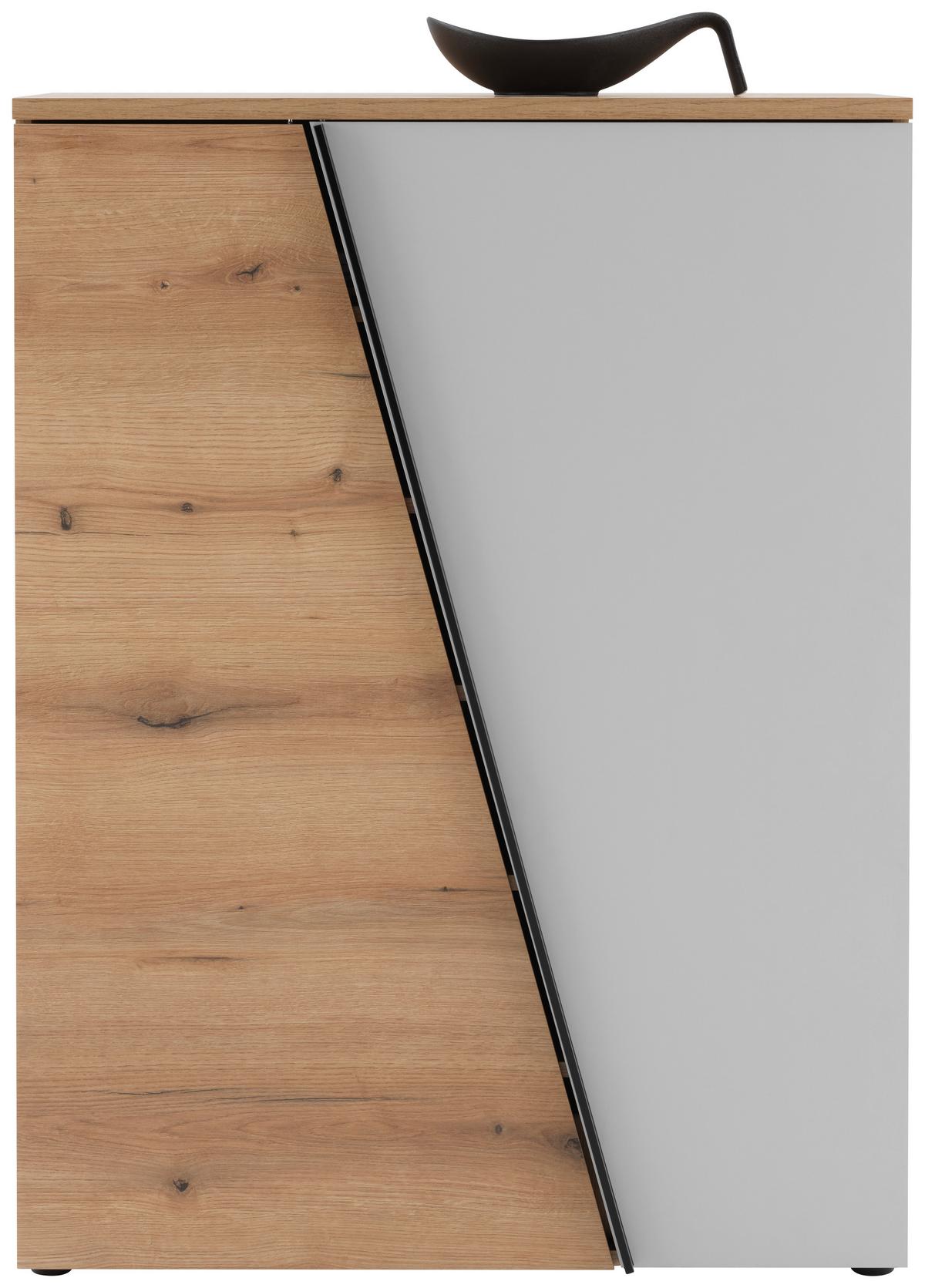 Kommode Venedig, B: 90cm Eichefarben/Kaschmir - Kaschmir/Eichefarben, MODERN, Holzwerkstoff (90/121,5/40cm)