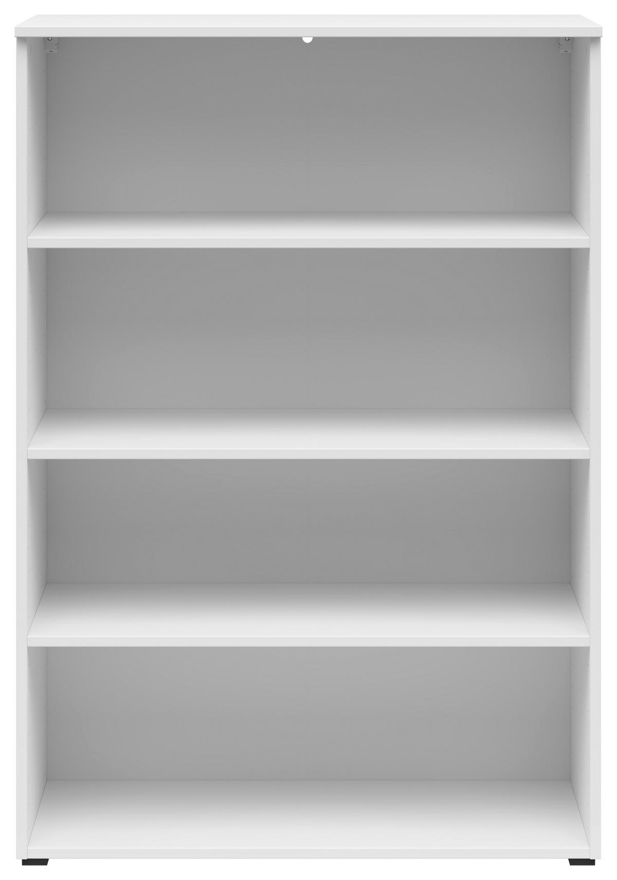Regál MULTISTAURAUM - bílá/antracitová, Moderní, kompozitní dřevo/plast (80/115/40cm)