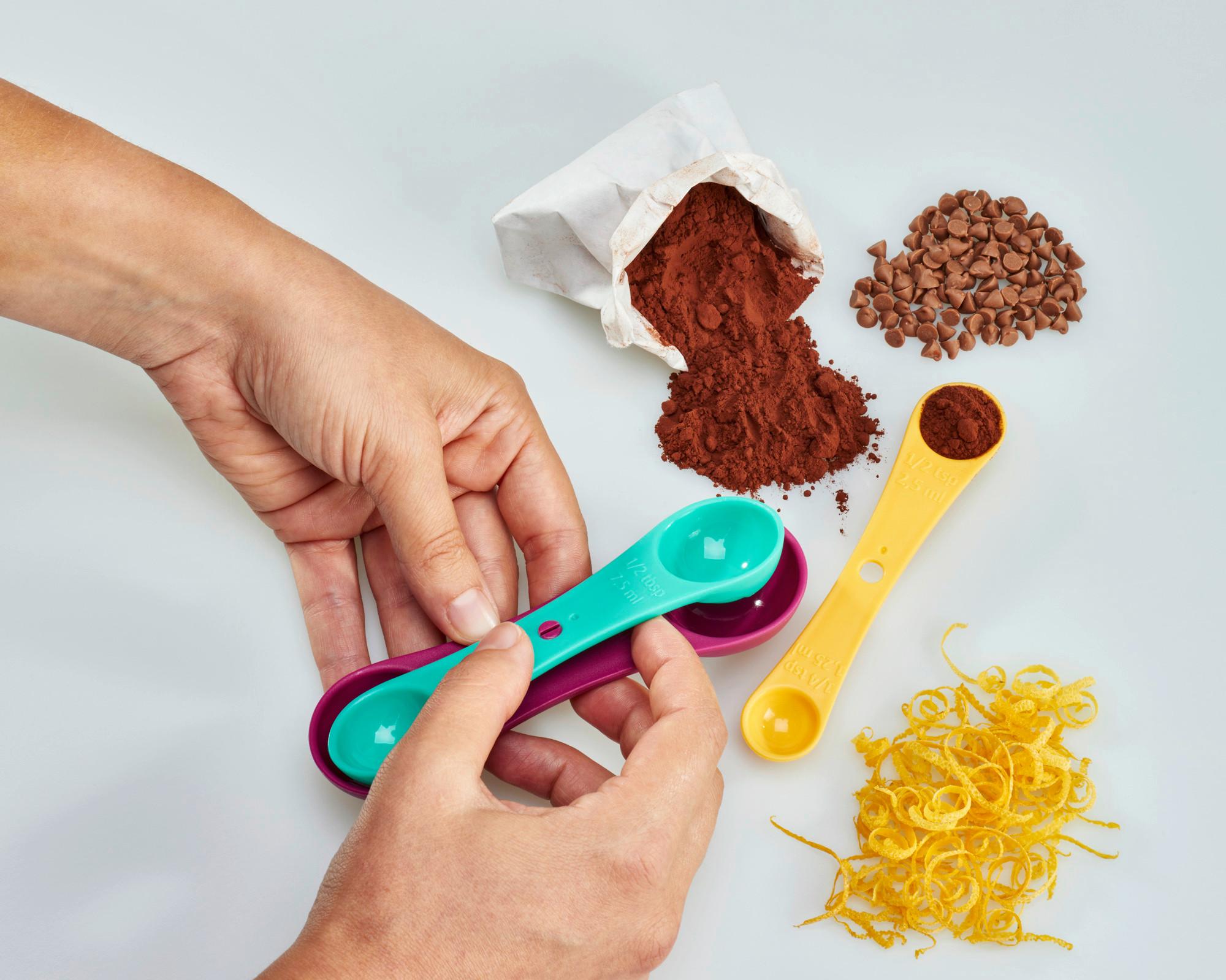 Mérőkanál Készlet 3 Darabos - többszínű, műanyag (4,2/14/0,3cm)