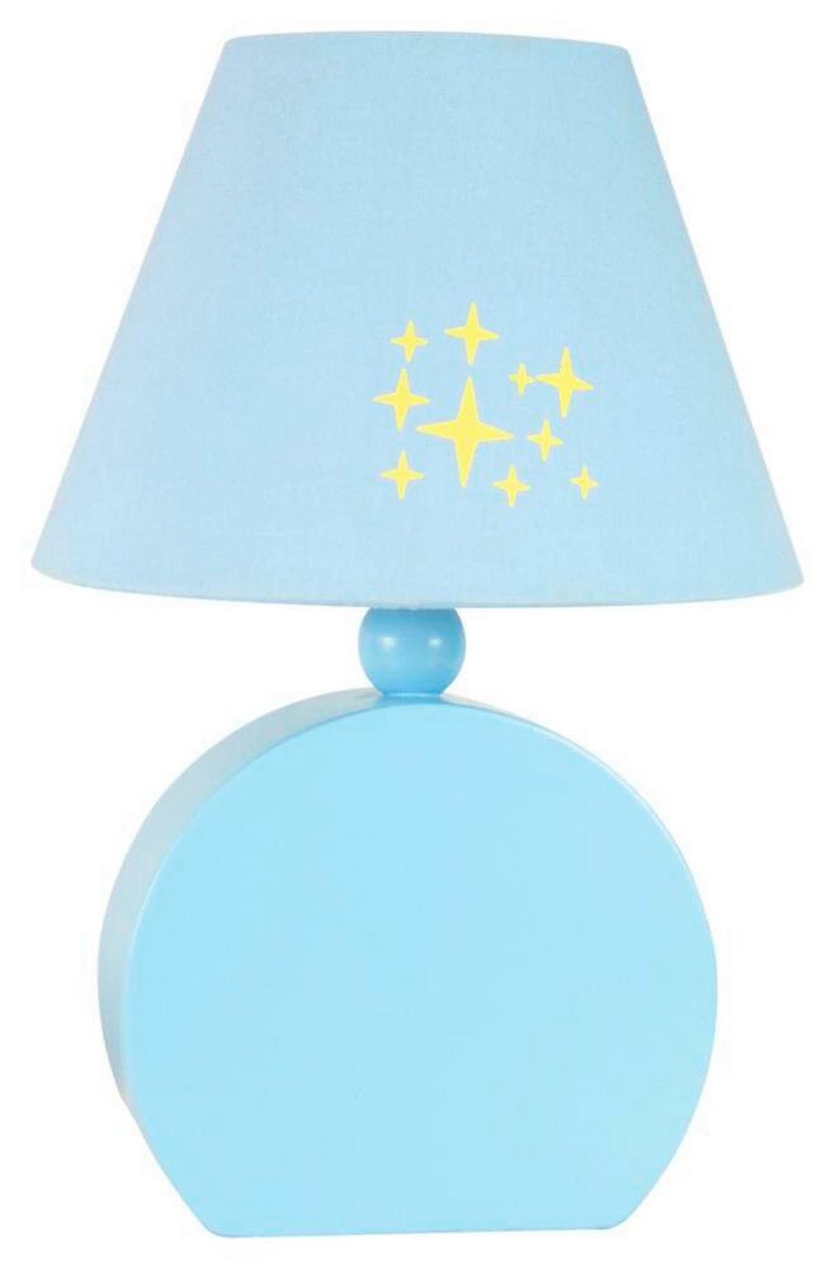 Kindertischleuchte 41-62461 Ofelia - Hellblau, Basics, Holzwerkstoff/Textil (18/18/26cm)