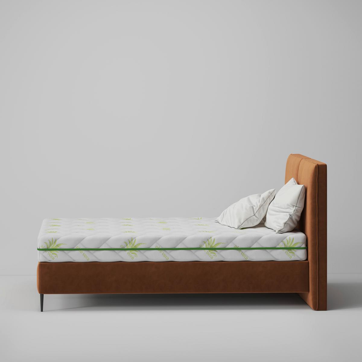 Taschenfederkernmatratze Aloe Soft 90x200 cm H2/H3 H: 19 cm - Weiß/Grün, Basics, Textil (90/200cm) - P & B