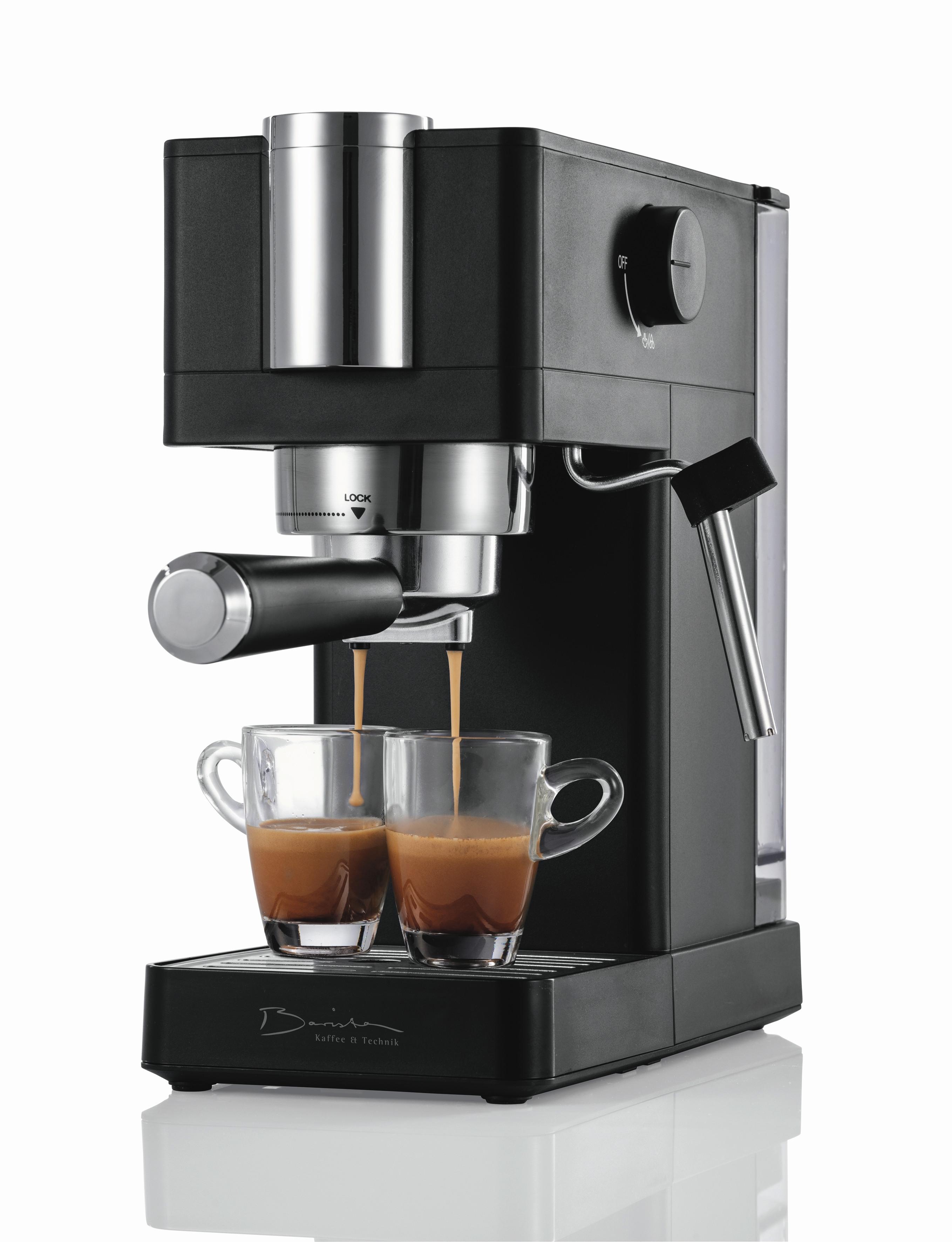 Espressomaschine, 1350w 16397 Barista Siebträger-Masch - Silberfarben/Schwarz, Basics, Kunststoff/Metall (29,5/14/29cm)