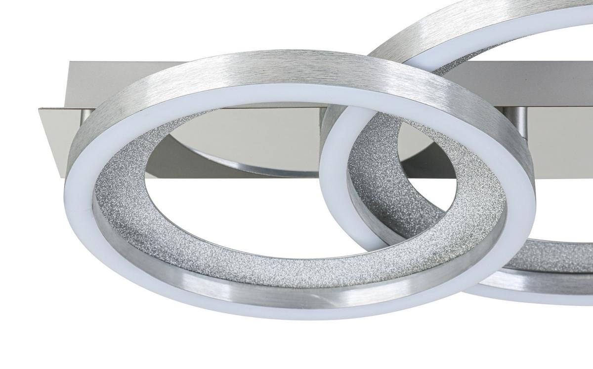 LED-DECKENLEUCHTE CALOGERO - Chromfarben/Silberfarben, Basics, Kunststoff/Metall (46/30,4/8cm) - Luca Bessoni
